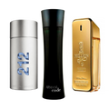 212 MEN NYC, PACO RABANNE UN MILLÓN, ARMANI CODE HOMME 