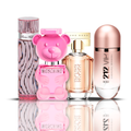 212 VIP Rose + Moschino Bubble Gum + Hugo Boss The Scent + Paris Hilton 100 ml